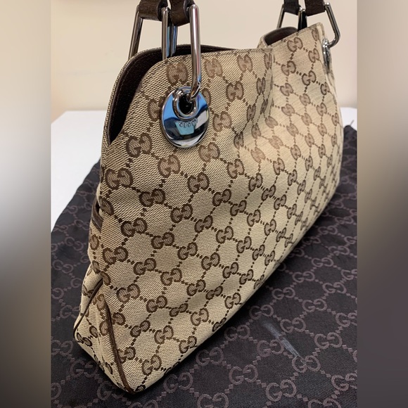 SOLD ❌ Authentic Gucci Monogram Eclipse Shoulder Bag ♥️ - Picture 8 of 16